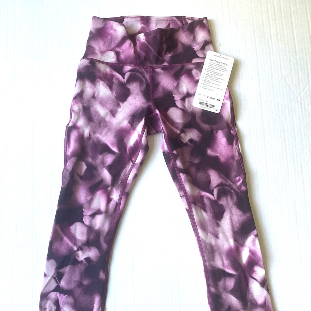NWT Lululemon Train Times 7/8 Leggings Sz4